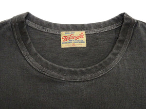 Whitesville Men's Short Sleeve Pigment-Dyed Pocket T-Shirt, Heavyweight Tubular Cotton Jersey Plain Tee, Made in Japan by Toyo Enterprises (WV79531 119 Faded Black)
