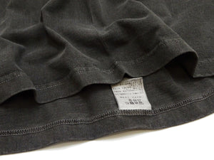 Whitesville Men's Short Sleeve Pigment-Dyed Pocket T-Shirt, Heavyweight Tubular Cotton Jersey Plain Tee, Made in Japan by Toyo Enterprises (WV79531 119 Faded Black)