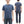 Whitesville Men's Short Sleeve Pigment-Dyed Pocket T-Shirt, Heavyweight Tubular Cotton Jersey Plain Tee, Made in Japan by Toyo Enterprises (WV79531 128 Faded Navy)