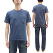 Load image into Gallery viewer, Whitesville Men's Short Sleeve Pigment-Dyed Pocket T-Shirt, Heavyweight Tubular Cotton Jersey Plain Tee, Made in Japan by Toyo Enterprises (WV79531 128 Faded Navy)
