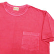 Load image into Gallery viewer, Whitesville Men's Short Sleeve Pigment-Dyed Pocket T-Shirt, Heavyweight Tubular Cotton Jersey Plain Tee, Made in Japan by Toyo Enterprises (WV79531 165 Faded Red)
