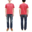 Load image into Gallery viewer, Whitesville Men's Short Sleeve Pigment-Dyed Pocket T-Shirt, Heavyweight Tubular Cotton Jersey Plain Tee, Made in Japan by Toyo Enterprises (WV79531 165 Faded Red)
