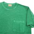 Load image into Gallery viewer, Whitesville Men's Short Sleeve Pigment-Dyed Pocket T-Shirt, Heavyweight Tubular Cotton Jersey Plain Tee, Made in Japan by Toyo Enterprises (WV79531 144 Faded Kelly Green)

