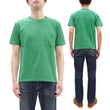 Load image into Gallery viewer, Whitesville Men's Short Sleeve Pigment-Dyed Pocket T-Shirt, Heavyweight Tubular Cotton Jersey Plain Tee, Made in Japan by Toyo Enterprises (WV79531 144 Faded Kelly Green)
