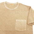 Load image into Gallery viewer, Whitesville Men's Short Sleeve Pigment-Dyed Pocket T-Shirt, Heavyweight Tubular Cotton Jersey Plain Tee, Made in Japan by Toyo Enterprises (WV79531 133 Faded Beige)
