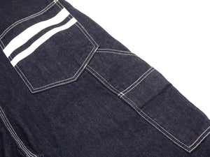 Momotaro Jeans Overalls Men's Unlined 12 Oz. Denim Bib Overall 01-5001 One-Wash