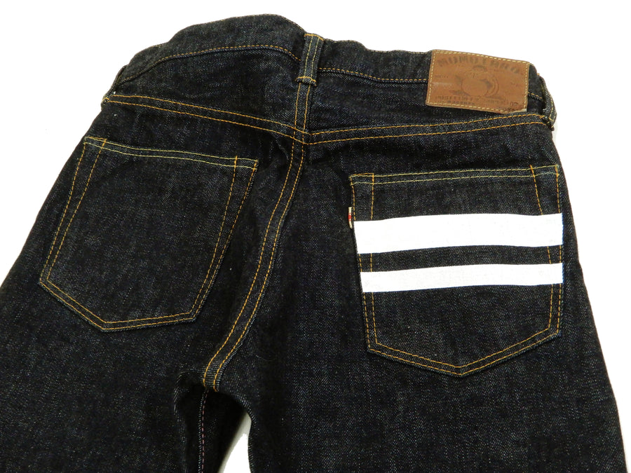 Momotaro Jeans Men's Slimmer Fit One Washed Japanese Denim Pants 