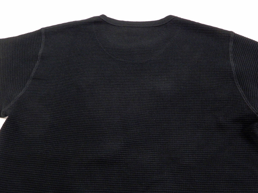 Momotaro Jeans Waffle Shirt Men's Long Sleeve Waffle-Knit Thermal
