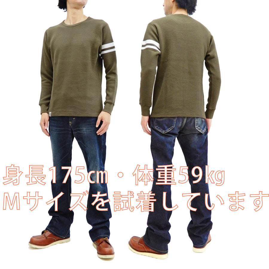 Momotaro Jeans Waffle Shirt Men's Long Sleeve Waffle-Knit Thermal T-Sh –  RODEO-JAPAN Pine-Avenue Clothes shop