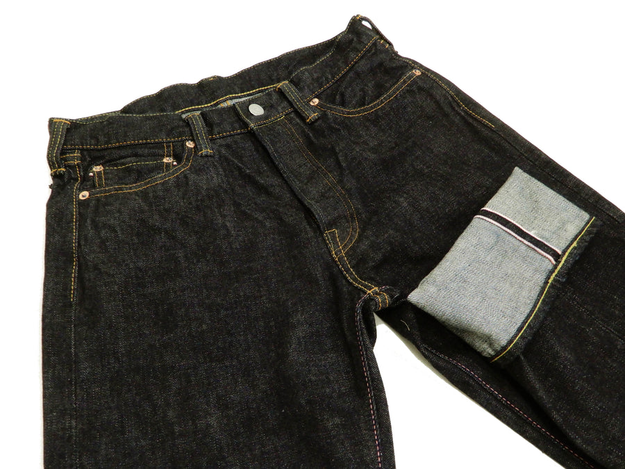 Momotaro Jeans Men's Regular Fit One Washed Japanese Denim Pants with GTB 1005SP