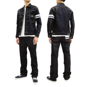 Momotaro Jeans Men's Regular Fit One Washed Japanese Denim Pants with GTB 1005SP