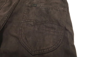 Studio D'artisan Slim Tapered Pants Men's Amami Dorozome EASTERNER Cotton Sateen Jeans with Natural Mud Dye 1852-DORO Drak-Brown