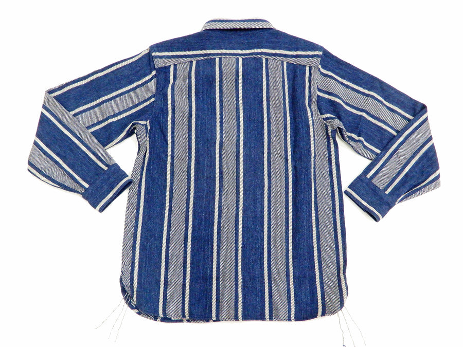 FDP Blue Japanese Wabash Indigo Corduroy Limited Edition Western Shirt -  Barbanera