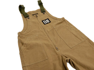 Pherrow's Mens Bib Overall U.S.Navy Deck Pants Military Style Overalls 20W-PDOA1 Beige