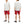 Laden Sie das Bild in den Galerie-Viewer, Pherrow&#39;s Linen Shorts Men&#39;s Relaxed Fit Zip Fly Above the Knee-Length 21S-PMMS1 Red
