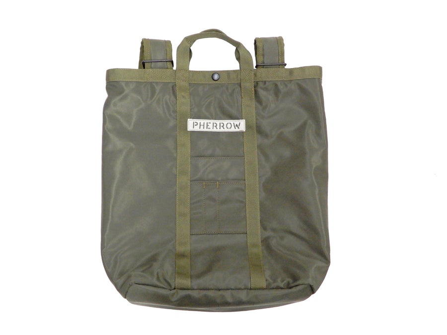Pherrow's Backpack Men's Casual Military Style Nylon Rucksack Bag 21S-PMRT1 Olive