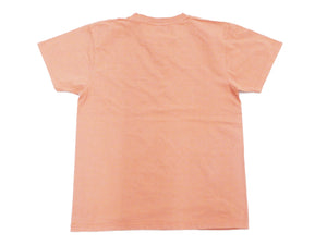 Pherrow's T-Shirt Men's Loopwheeled Short Sleeve Graphic Tee Pherrows 21S-PT10 Salmon-Pink