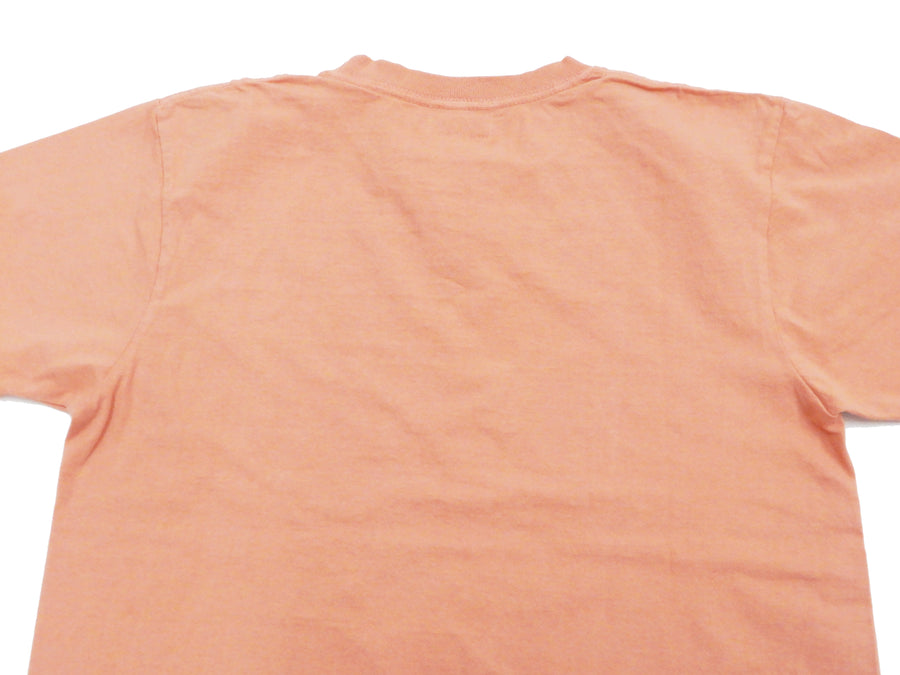 Pherrow's T-Shirt Men's Loopwheeled Short Sleeve Graphic Tee Pherrows 21S-PT10 Salmon-Pink