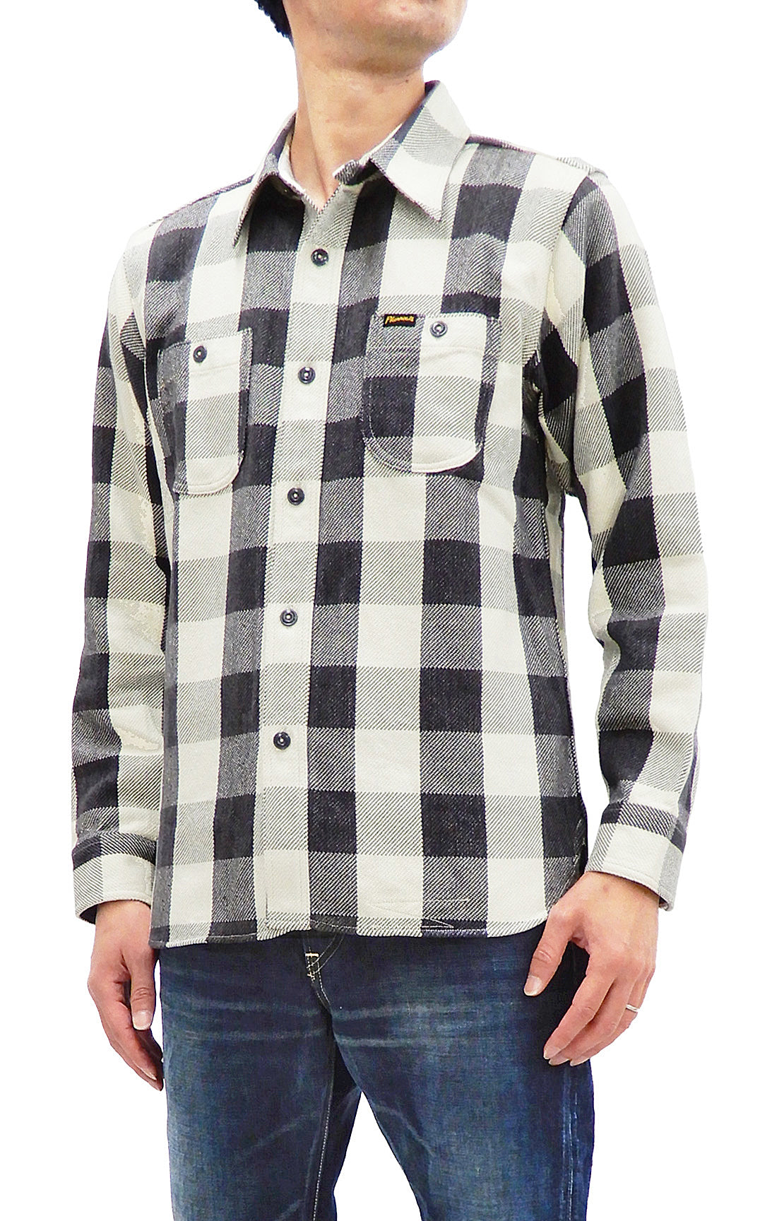 Pherrow's Plaid Flannel Shirt Mens Long Sleeve Checked Button Up