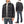 Load image into Gallery viewer, Pherrow&#39;s Wool Plaid Shirt Jacket Men&#39;s Shacket with Lightweight Lining Pherrows 21W-PCSJ2 Gray/Black
