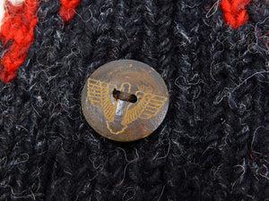 Pherrow's Button Front Cardigan Men's Shawl-Collar Wool Sweater