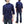 Load image into Gallery viewer, Pherrow&#39;s Men&#39;s Casual Plain 3/4 Sleeve Linen Shirt with a Button-Down Collar Pherrows 23S-P7BD1 Navy-blue
