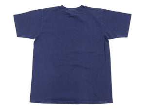 Pherrow's T-Shirt Men's Loopwheeled Short Sleeve Logo Graphic Tee Pherrows 23S-PT1 Navy-Blue