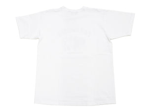 Pherrow's T-Shirt Men's Loopwheeled Short Sleeve Buffalo Graphic Tee Pherrows 23S-PT2 White