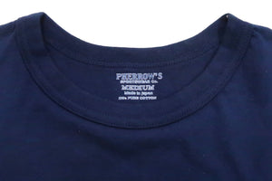 Pherrows 2-Pack T-shirts Men's Pack of two T-shirts Plain Solid Color Lightweight Short Sleeve Loopwheel Tee Pherrow's 2PACK-TEE Navy-Blue