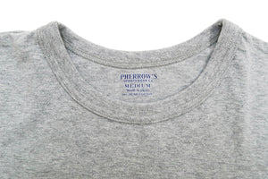 Pherrows 2-Pack T-shirts Men's Pack of two T-shirts Plain Solid Color Lightweight Short Sleeve Loopwheel Tee Pherrow's 2PACK-TEE Heather-Gray