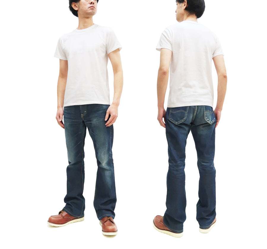 Pherrows 2-Pack T-shirts Men's Pack of two T-shirts Plain Solid Color Lightweight Short Sleeve Loopwheel Tee Pherrow's 2PACK-TEE White