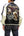 Japanesque Men's Japanese Souvenir Jacket Japan Art Fujin and Raijin Embroidered Sukajan 3RSJ-003 Black/Off