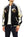 Japanesque Men's Japanese Souvenir Jacket Japan Art Fujin and Raijin Embroidered Sukajan 3RSJ-003 Black/Off