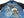 Japanesque Japanese Souvenir Jacket 3RSJ-003 Fujin Raijin Men's Sukajan Blue/Black