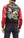 Japanesque Japanese Souvenir Jacket 3RSJ-003 Fujin Raijin Men's Sukajan Black/Red