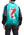 Japanesque Men's Japanese Souvenir Jacket koi fish Embroidered Sukajan 3RSJ-022 Blue-Green/Black