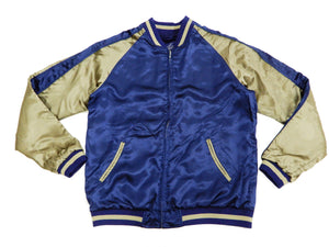 Japanesque Men's Japanese Souvenir Jacket Dragon Sukajan 3RSJ-024 Navy-Blue/Beige