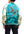 Japanesque Men's Japanese Souvenir Jacket Dragon Embroidered Sukajan 3RSJ-024 Blue-Green/Off