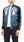 Japanesque Japanese Souvenir Jacket 3RSJ-029 Japan map Men's Sukajan Navy-Blue/Black