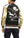 Japanesque Script Japanese Souvenir Jacket 3RSJ-032 Crane with Moon Men's Sukajan Black/Gold