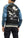 Japanesque Script Japanese Souvenir Jacket 3RSJ-032 Crane with Moon Men's Sukajan Black/Blue