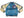 Japanesque Men's Japanese Souvenir Jacket Panda and Fireworks Sukajan 3RSJ-039 Blue/Beige
