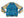Japanesque Men's Japanese Souvenir Jacket Panda and Fireworks Sukajan 3RSJ-039 Blue/Beige