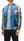 Japanesque Men's Japanese Souvenir Jacket Panda and Fireworks Sukajan 3RSJ-039 Blue/Beige