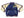 Japanesque Men's Japanese Souvenir Jacket Tree Frog Sukajan 3RSJ-043 Navy-Blue/Beige