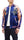 Japanesque Men's Japanese Souvenir Jacket Goldfish Sukajan 3RSJ-044 Navy-Blue/Pink