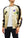 Japanesque Mens Japanese Souvenir Jacket Goldfish Bowl Sukajan 3RSJ-045 Beige/Black