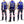 Japanesque Men's Japanese Souvenir Jacket Komainu Embroidered Sukajan 3RSJ-046 Navy-Blue/Beige
