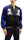 Japanesque Men's Japanese Souvenir Jacket Koi Fish Sukajan 3RSJ-047 Black/Navy-Blue