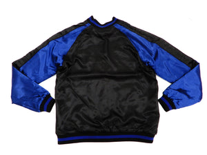 Japanesque Men's Japanese Souvenir Jacket Manta Ray Sukajan 3RSJ-048 BlacK/Navy-Blue